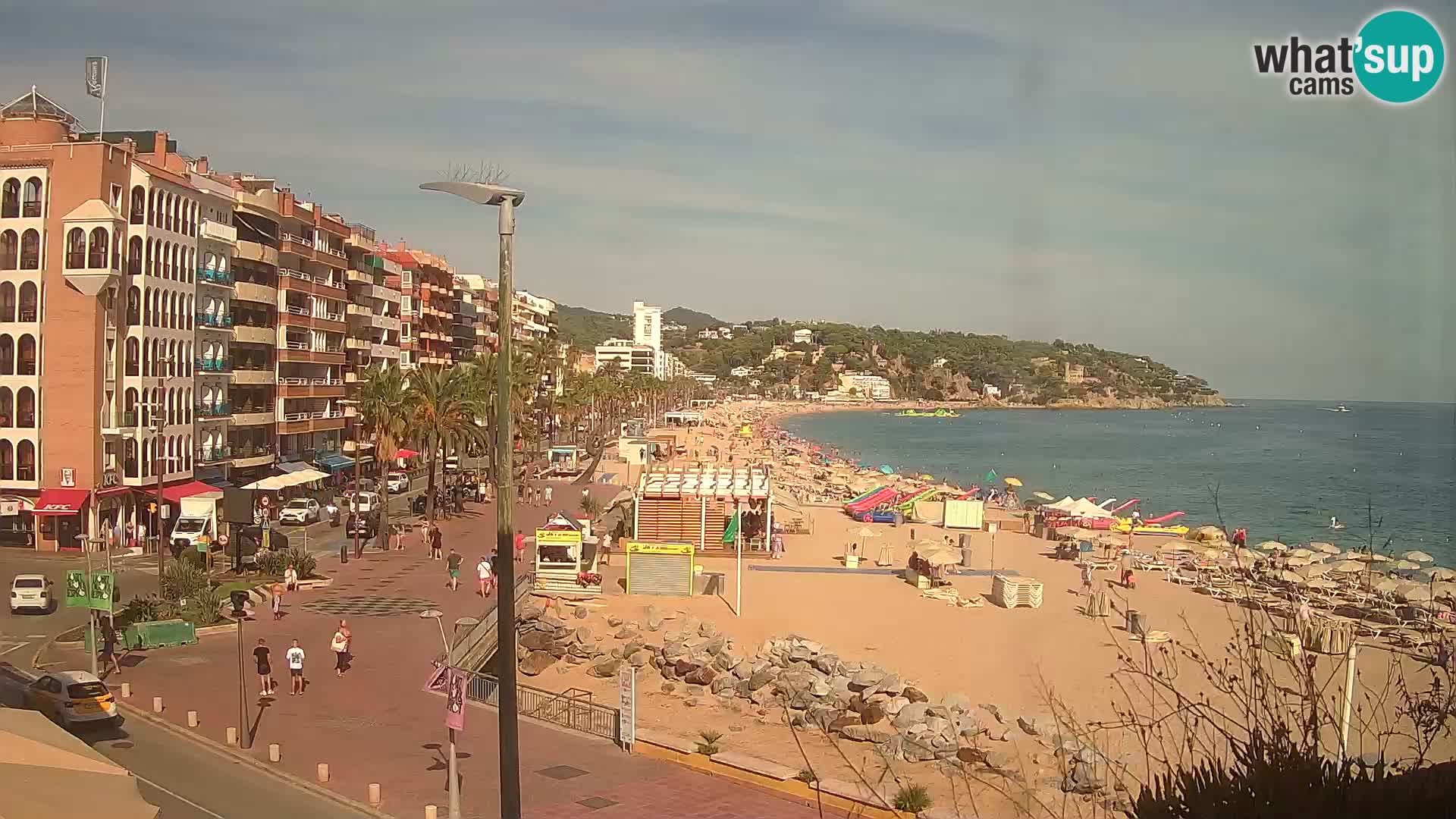 Webcam Lloret de Mar – the main beach – – Costa Brava – Spain