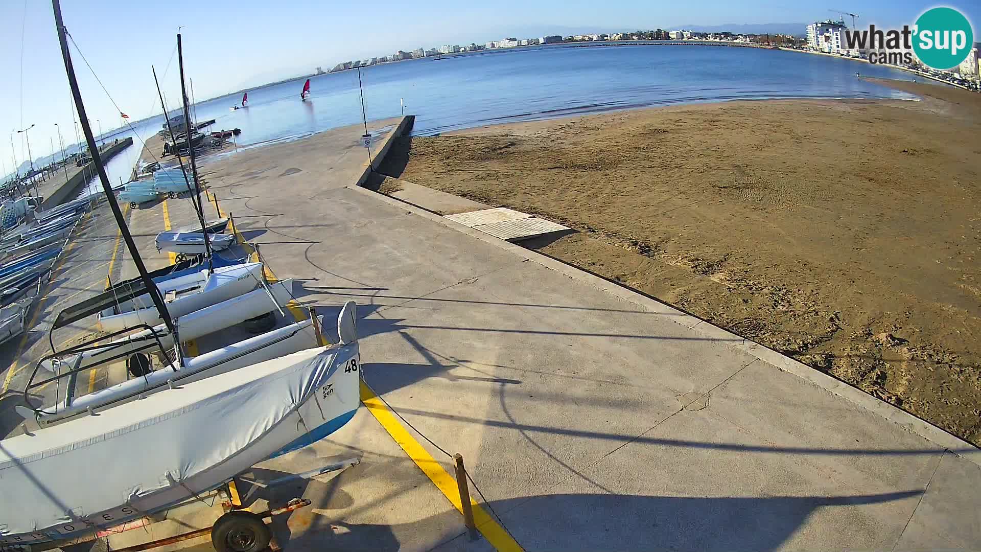 Web kamera Roses marina – Costa Brava – plaža La Perola