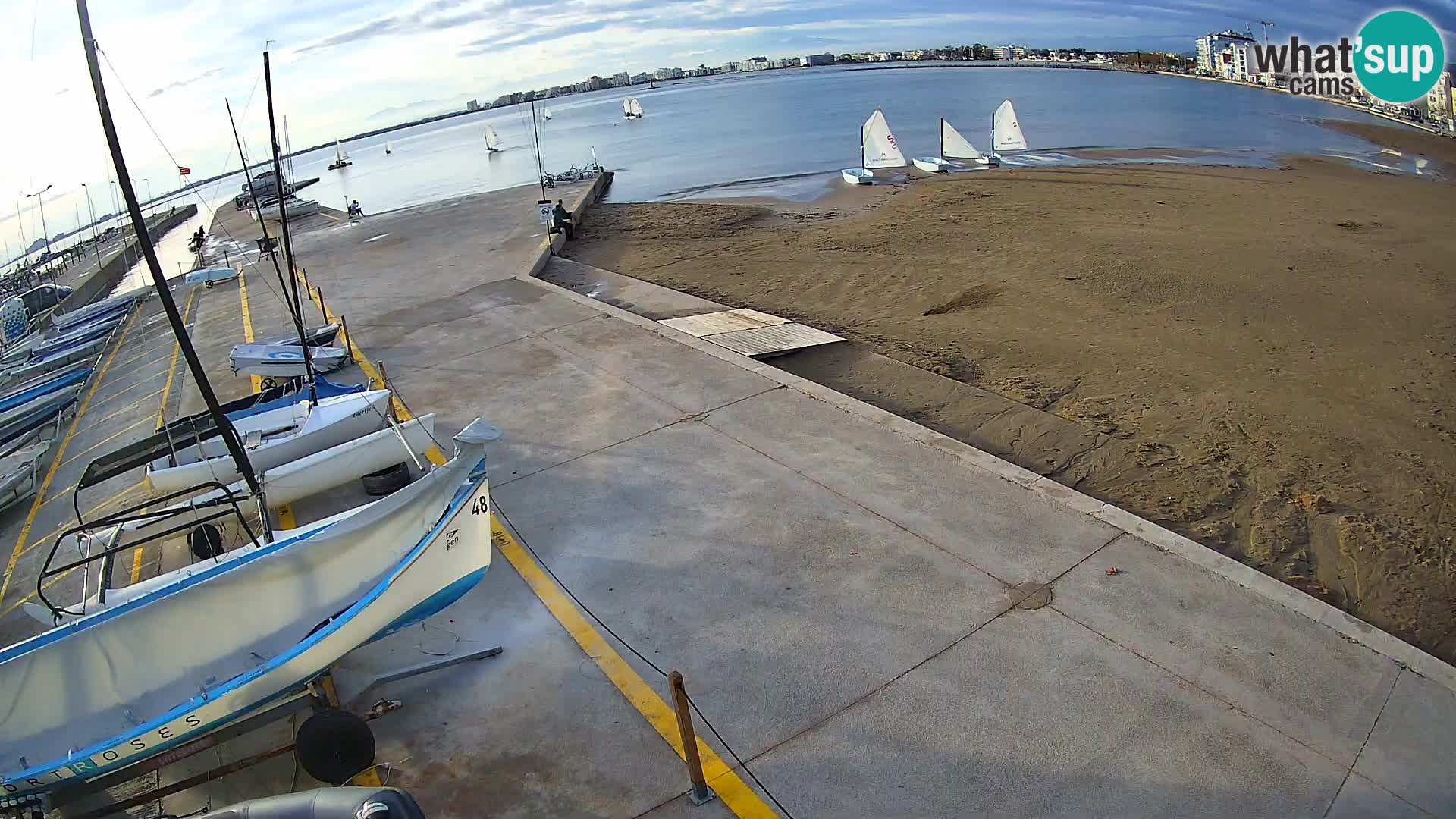 Webcam porto di Roses – Costa Brava – spiaggia La Perola