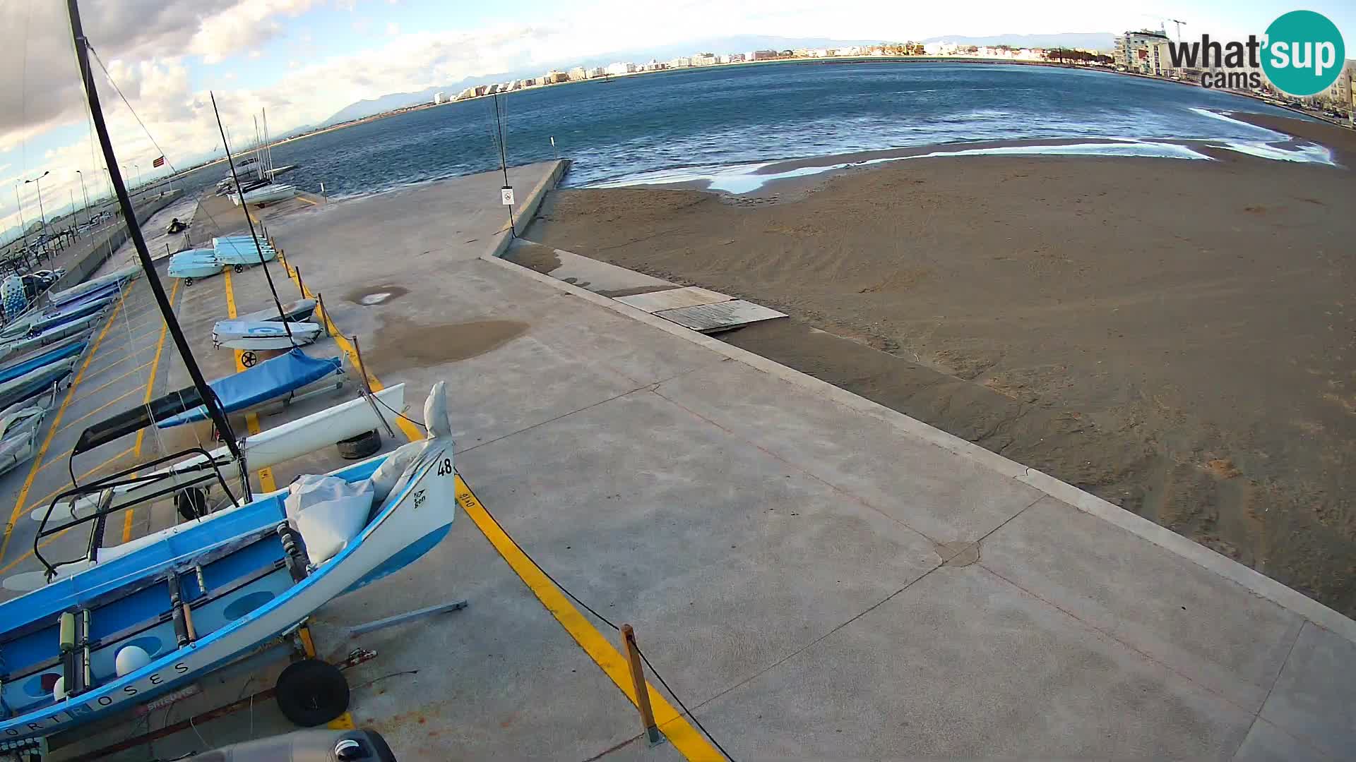 Webcam porto di Roses – Costa Brava – spiaggia La Perola