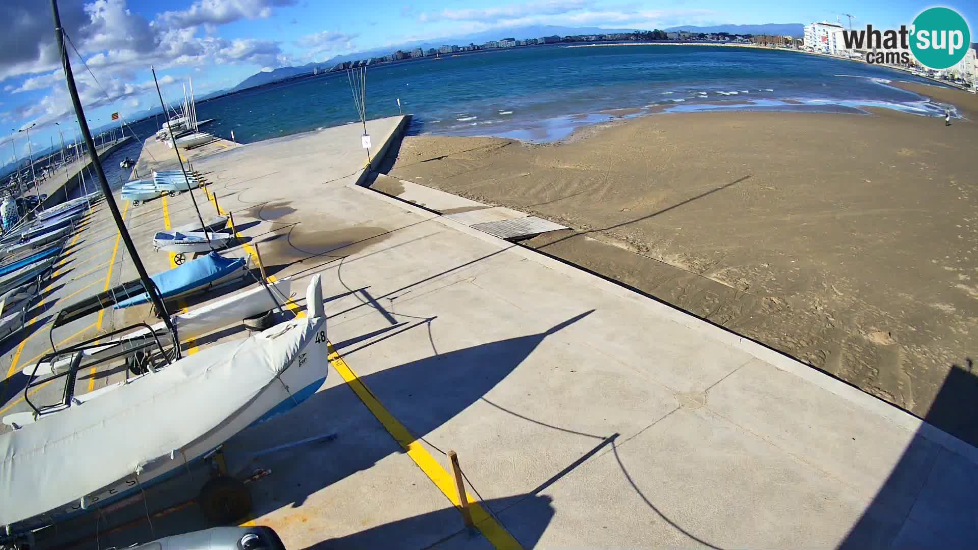 Webcam porto di Roses – Costa Brava – spiaggia La Perola