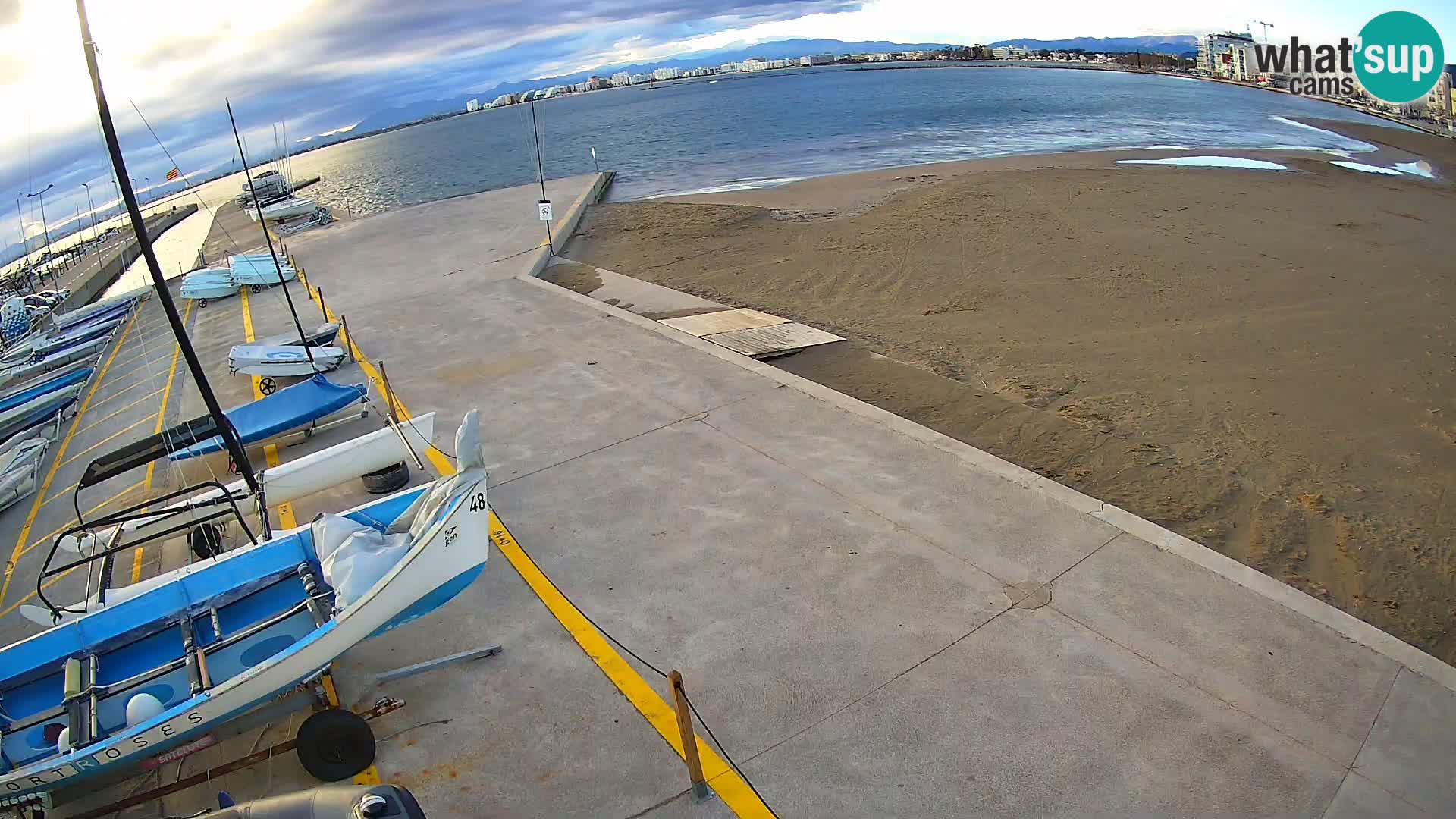 Webcam porto di Roses – Costa Brava – spiaggia La Perola