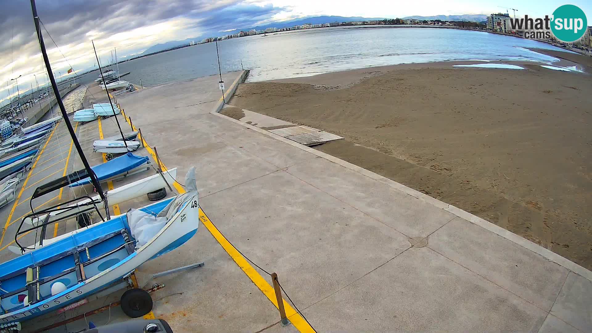 Webcam porto di Roses – Costa Brava – spiaggia La Perola