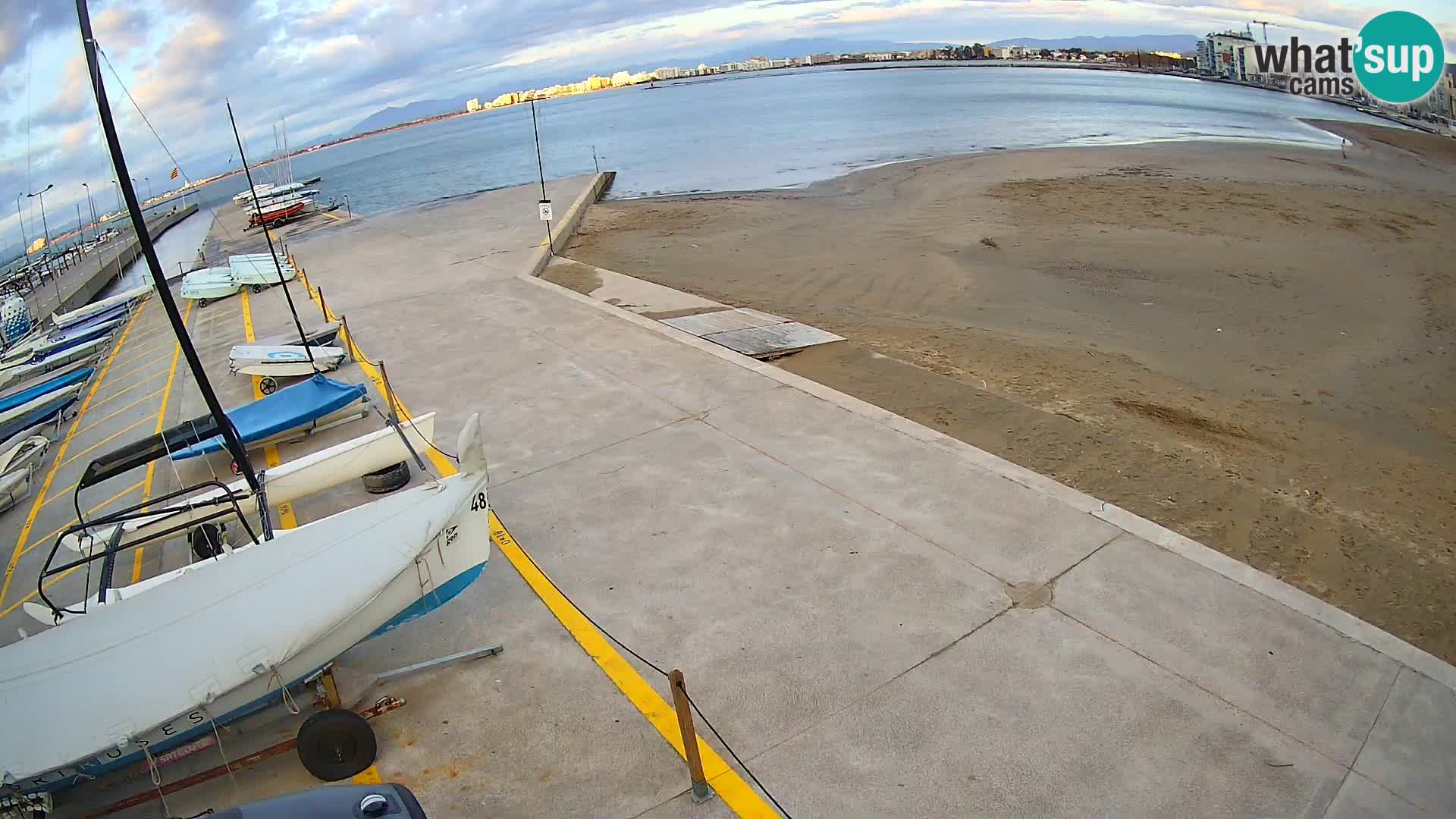 Webcam porto di Roses – Costa Brava – spiaggia La Perola