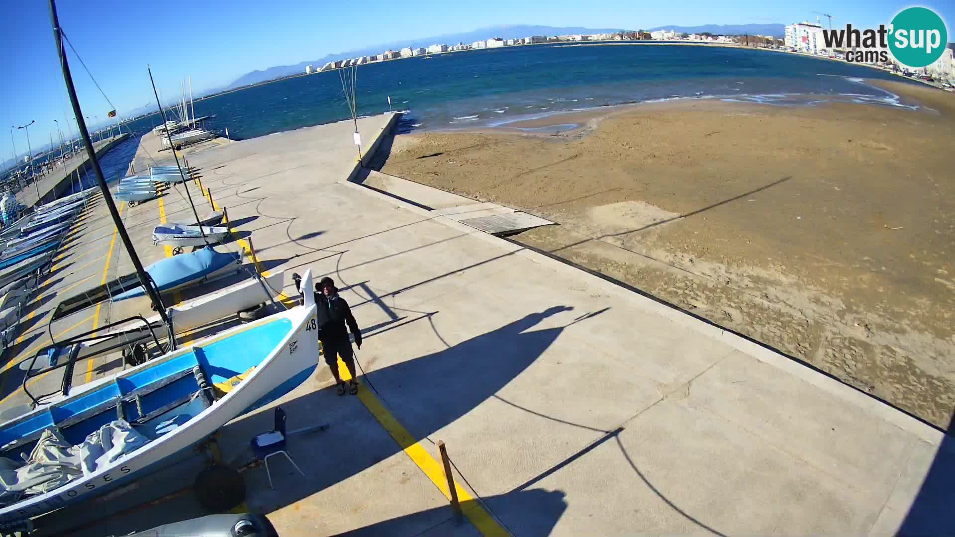 Webcam porto di Roses – Costa Brava – spiaggia La Perola