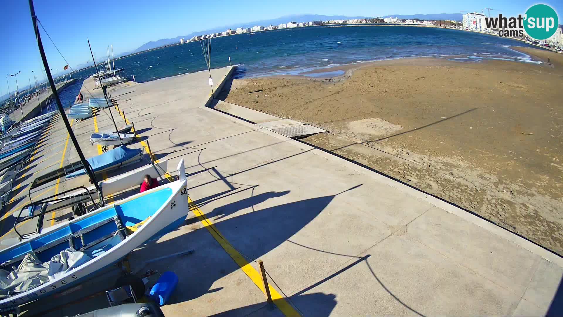 Webcam porto di Roses – Costa Brava – spiaggia La Perola