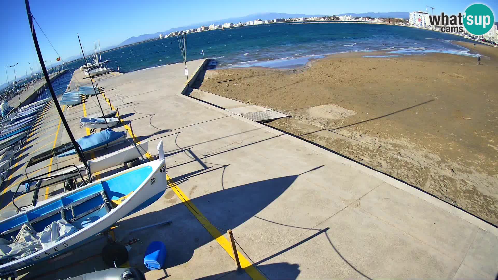 Webcam porto di Roses – Costa Brava – spiaggia La Perola