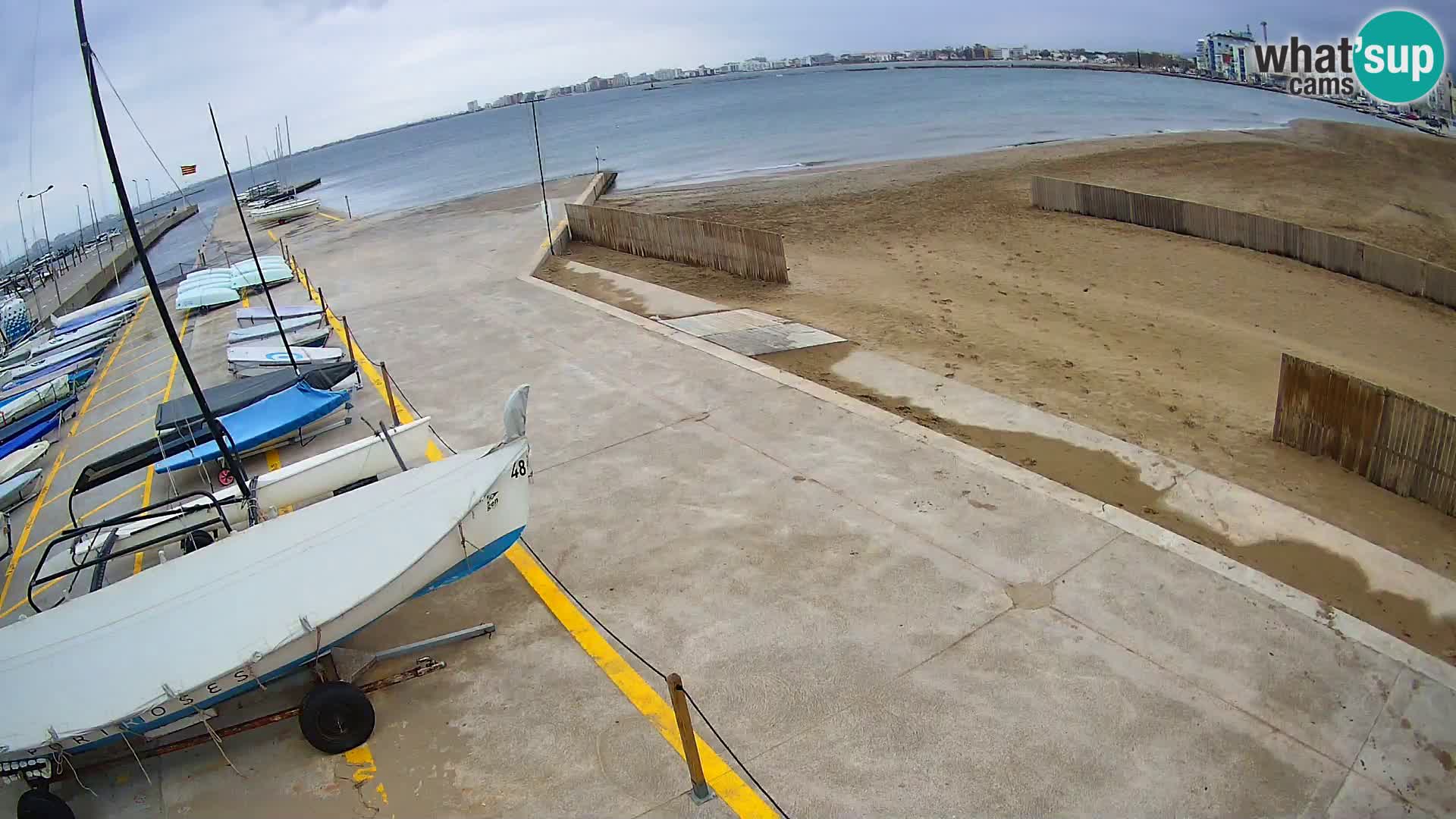 Webcam porto di Roses – Costa Brava – spiaggia La Perola