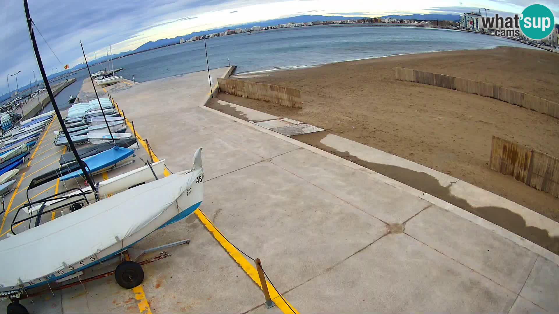 Webcam porto di Roses – Costa Brava – spiaggia La Perola