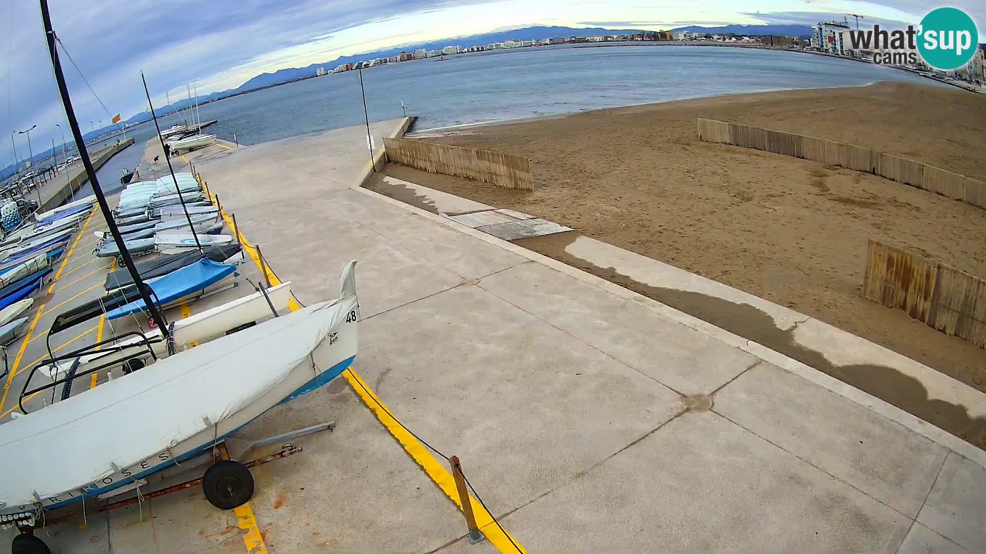 Webcam porto di Roses – Costa Brava – spiaggia La Perola