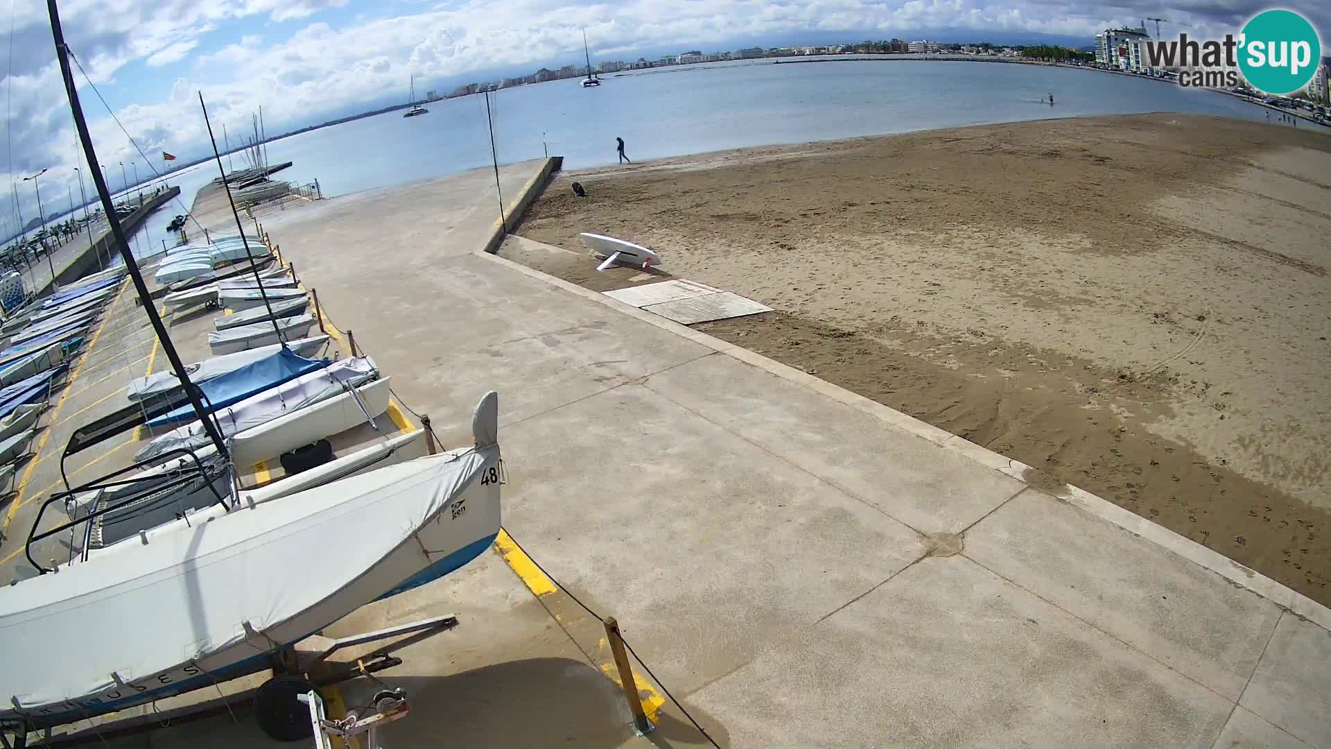 Web kamera Roses marina – Costa Brava – plaža La Perola