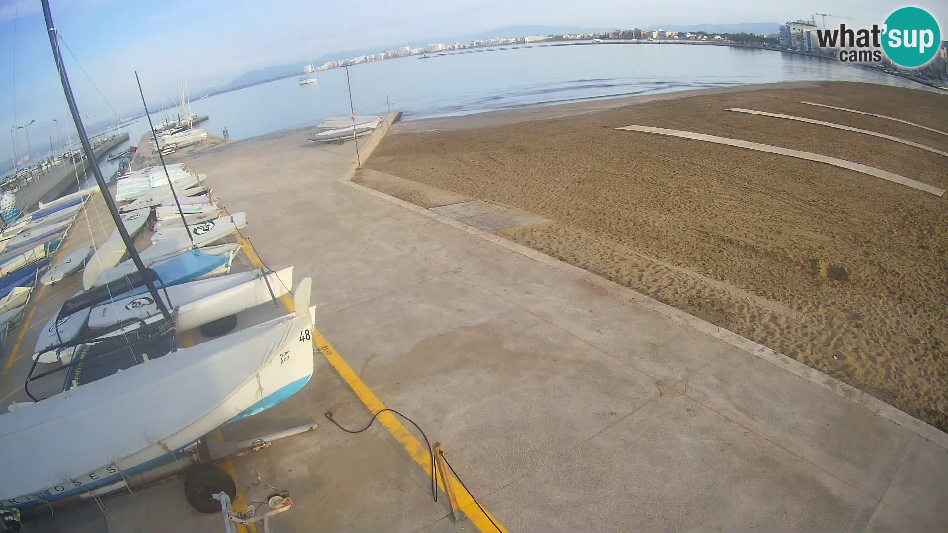 Roses webcam Port – Costa Brava – plage La Perola