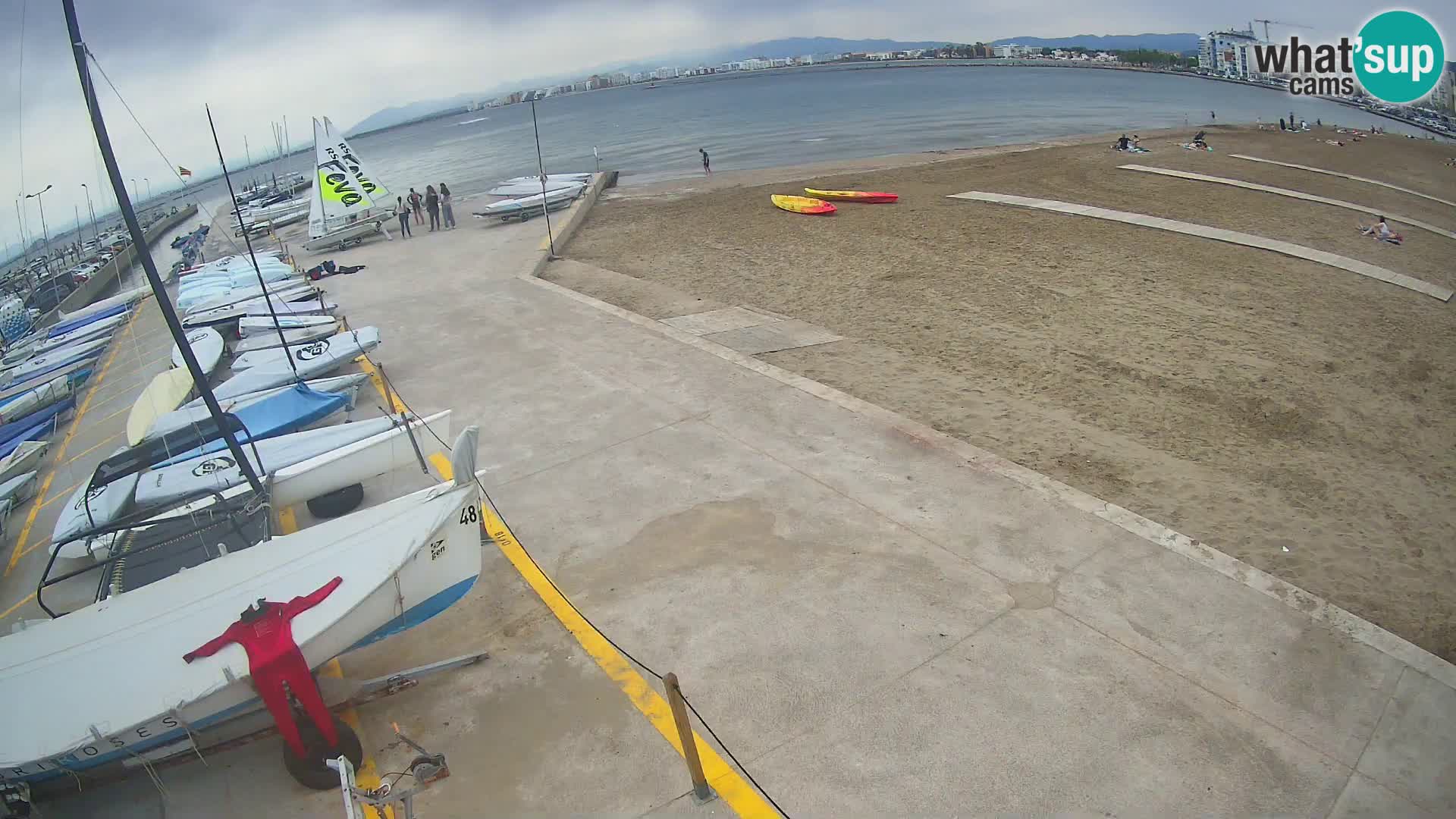 Webcam porto di Roses – Costa Brava – spiaggia La Perola