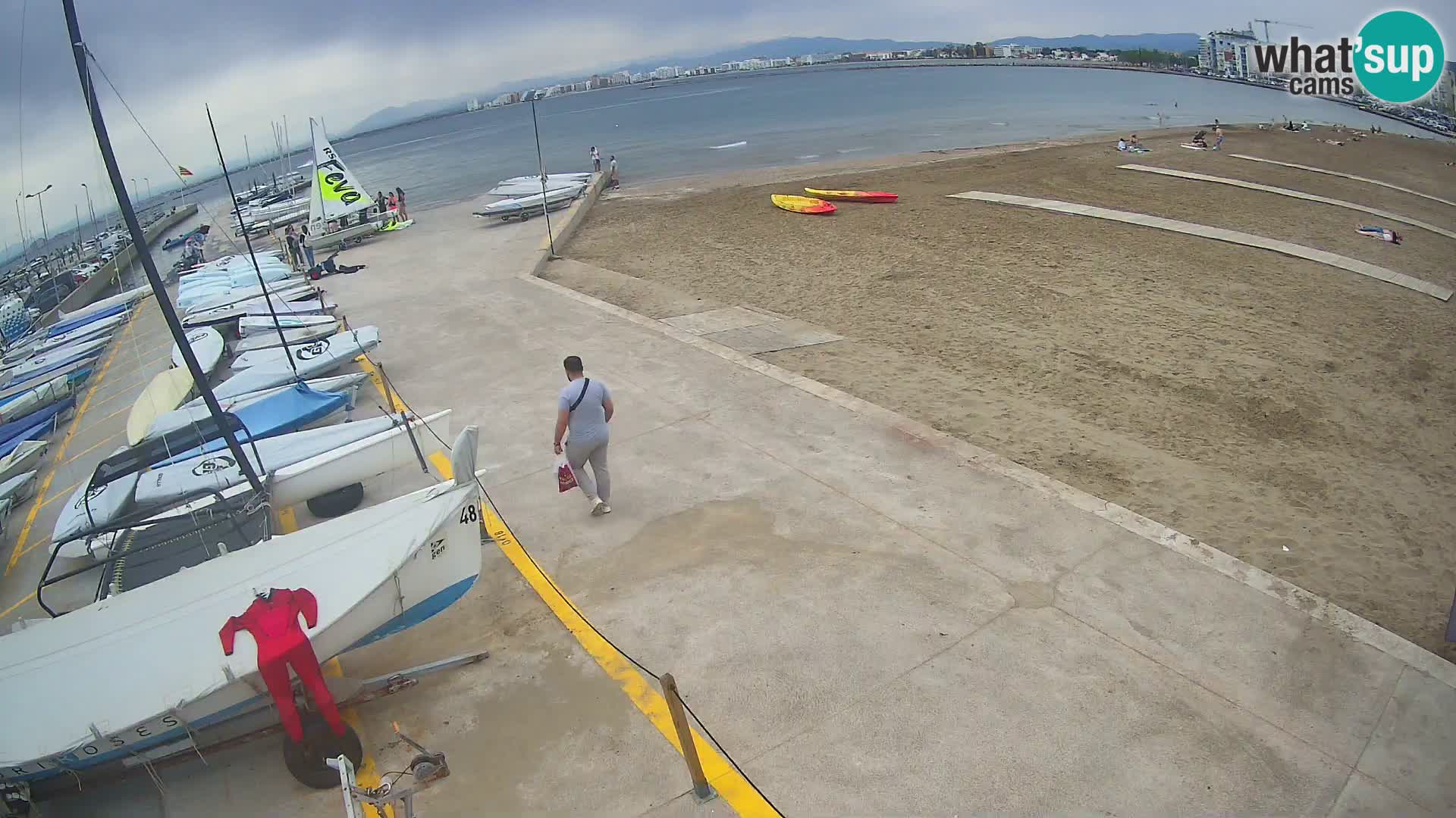 Web kamera Roses marina – Costa Brava – plaža La Perola