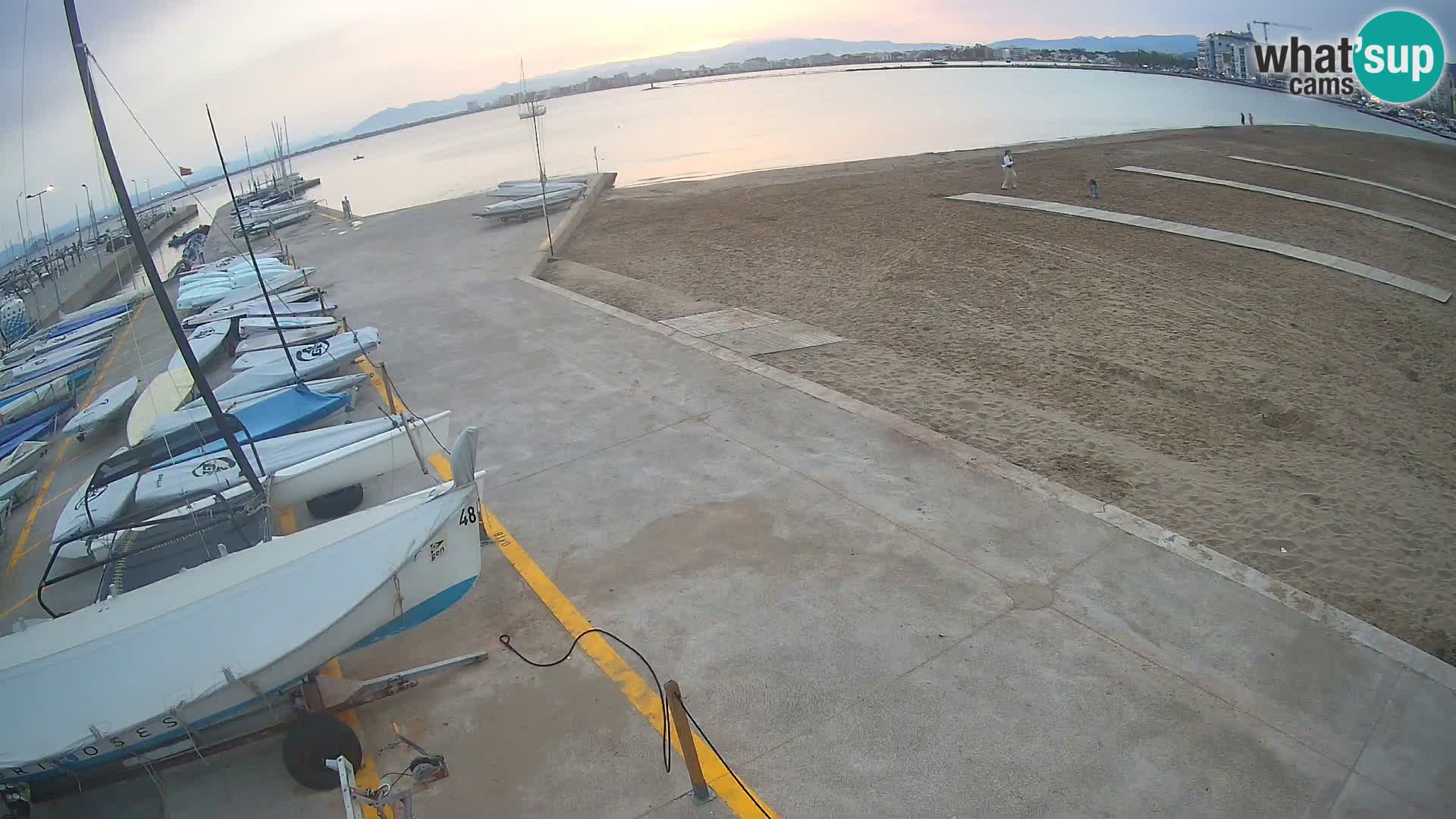 Web kamera Roses marina – Costa Brava – plaža La Perola