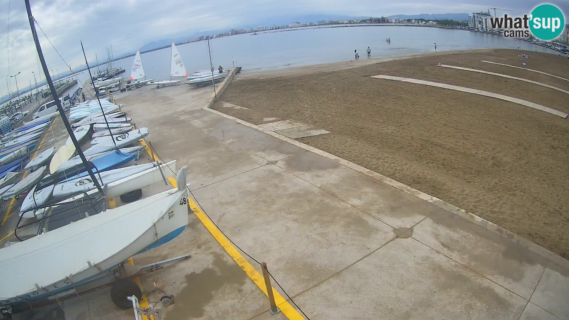 Web kamera Roses marina – Costa Brava – plaža La Perola