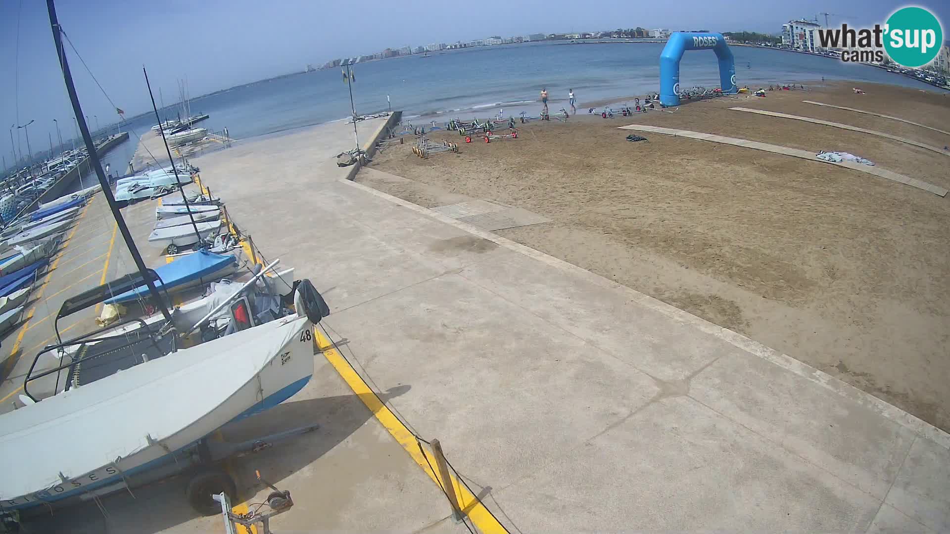 Web kamera Roses marina – Costa Brava – plaža La Perola