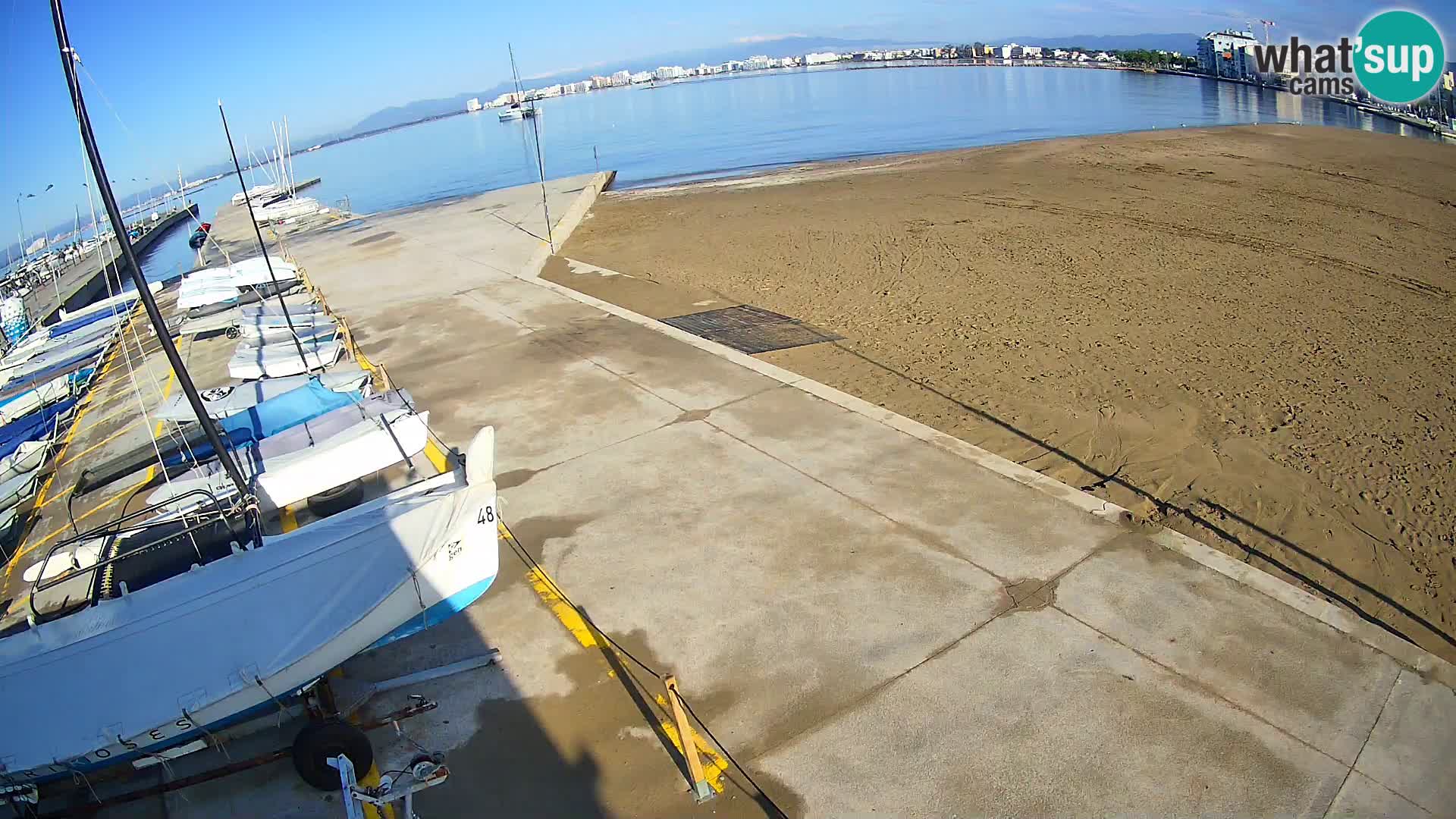 Web kamera Roses marina – Costa Brava – plaža La Perola
