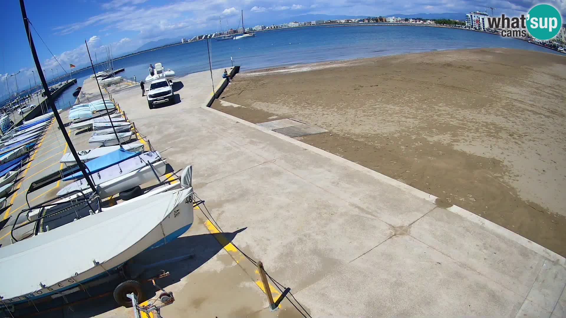 Webcam Hafen von Roses – Costa Brava – Strand La Perola