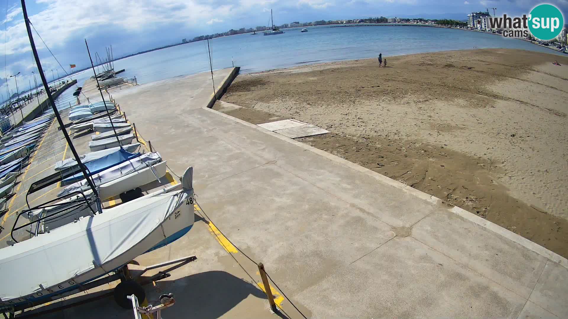Roses webcam Port – Costa Brava – plage La Perola