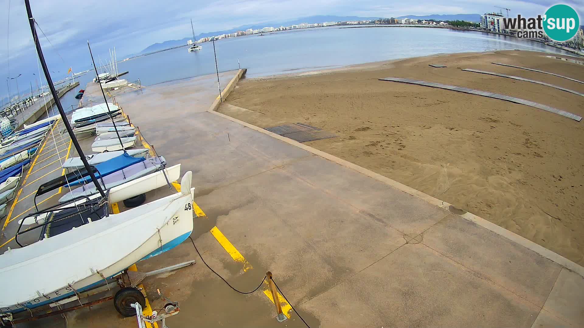 Web kamera Roses marina – Costa Brava – plaža La Perola