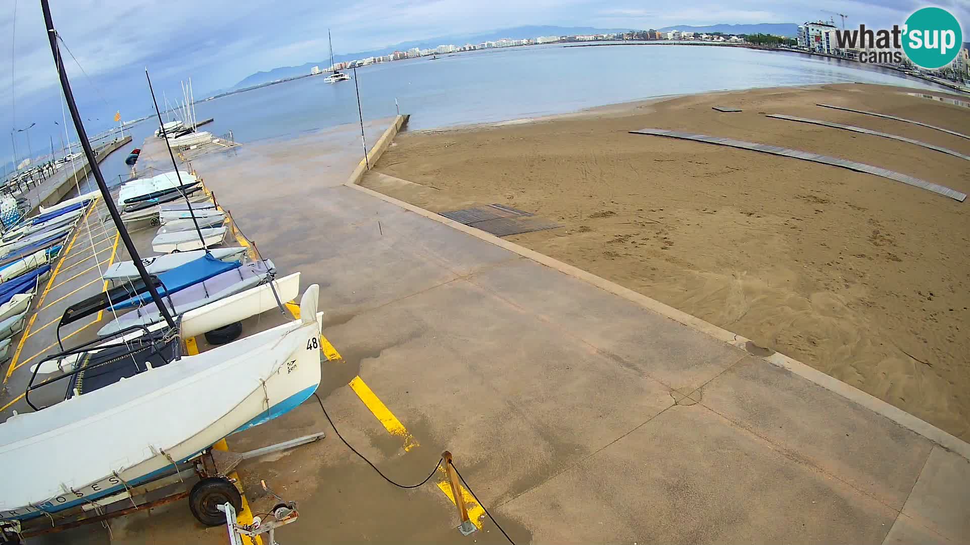 Webcam porto di Roses – Costa Brava – spiaggia La Perola