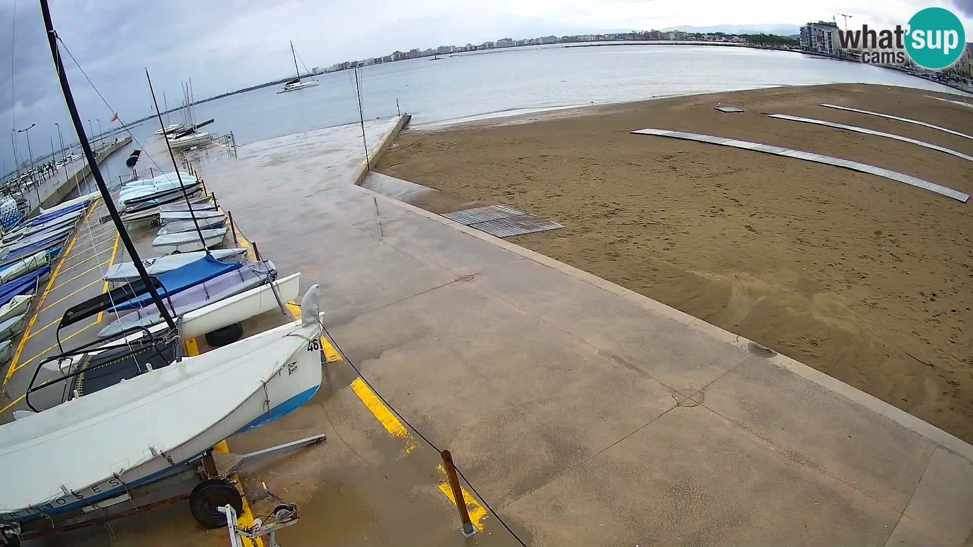 Web kamera Roses marina – Costa Brava – plaža La Perola