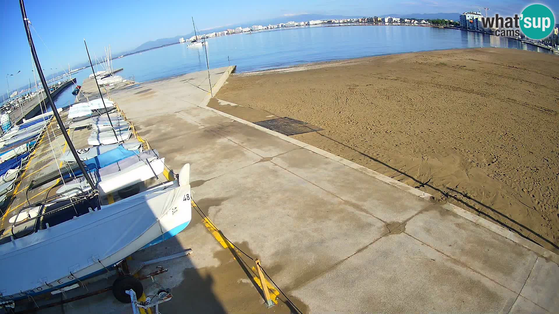 Roses webcam Port – Costa Brava – plage La Perola