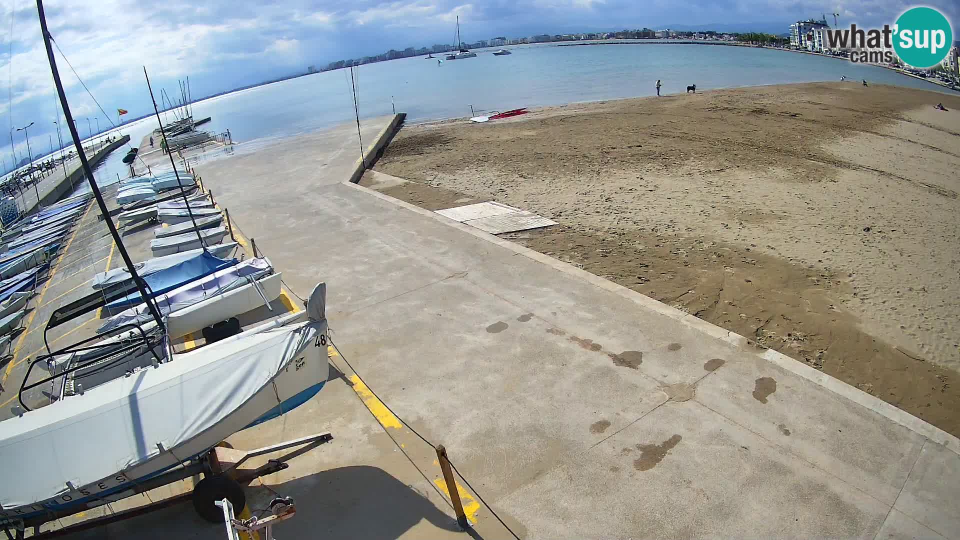 Webcam porto di Roses – Costa Brava – spiaggia La Perola