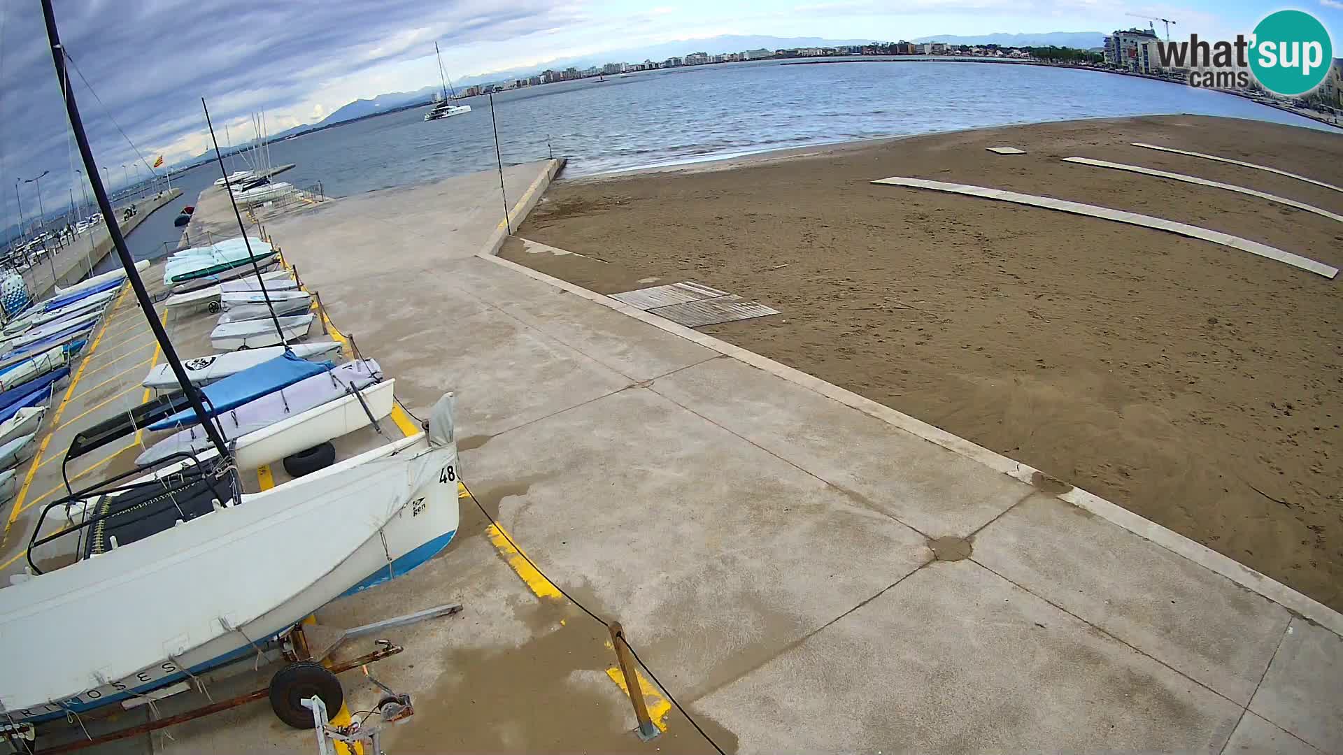 Webcam porto di Roses – Costa Brava – spiaggia La Perola