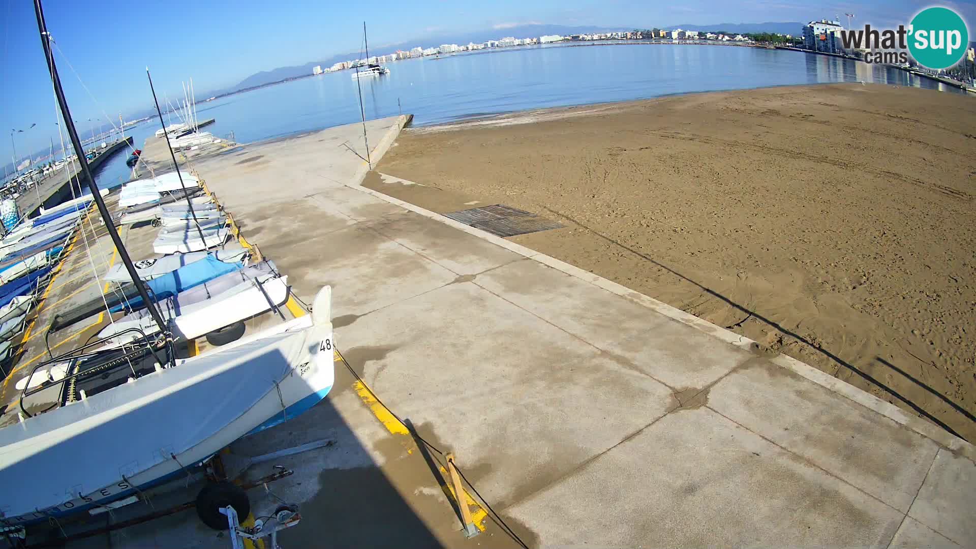 Webcam porto di Roses – Costa Brava – spiaggia La Perola