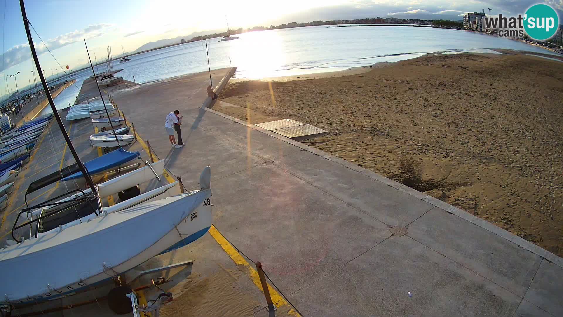Webcam porto di Roses – Costa Brava – spiaggia La Perola