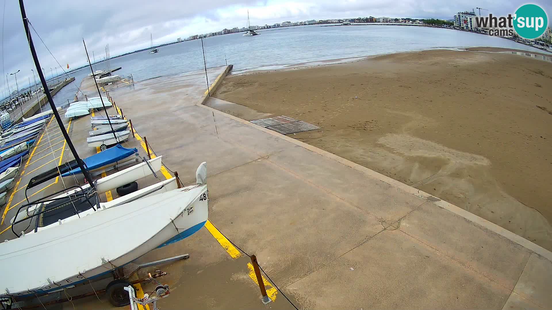 Web kamera Roses marina – Costa Brava – plaža La Perola