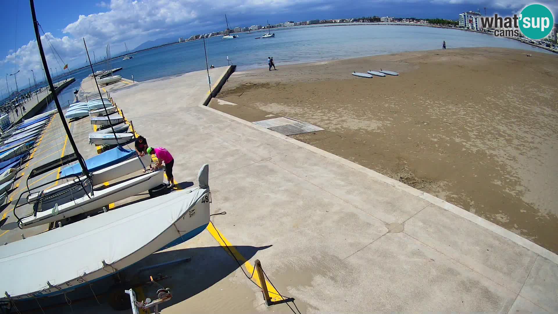 Webcam Hafen von Roses – Costa Brava – Strand La Perola