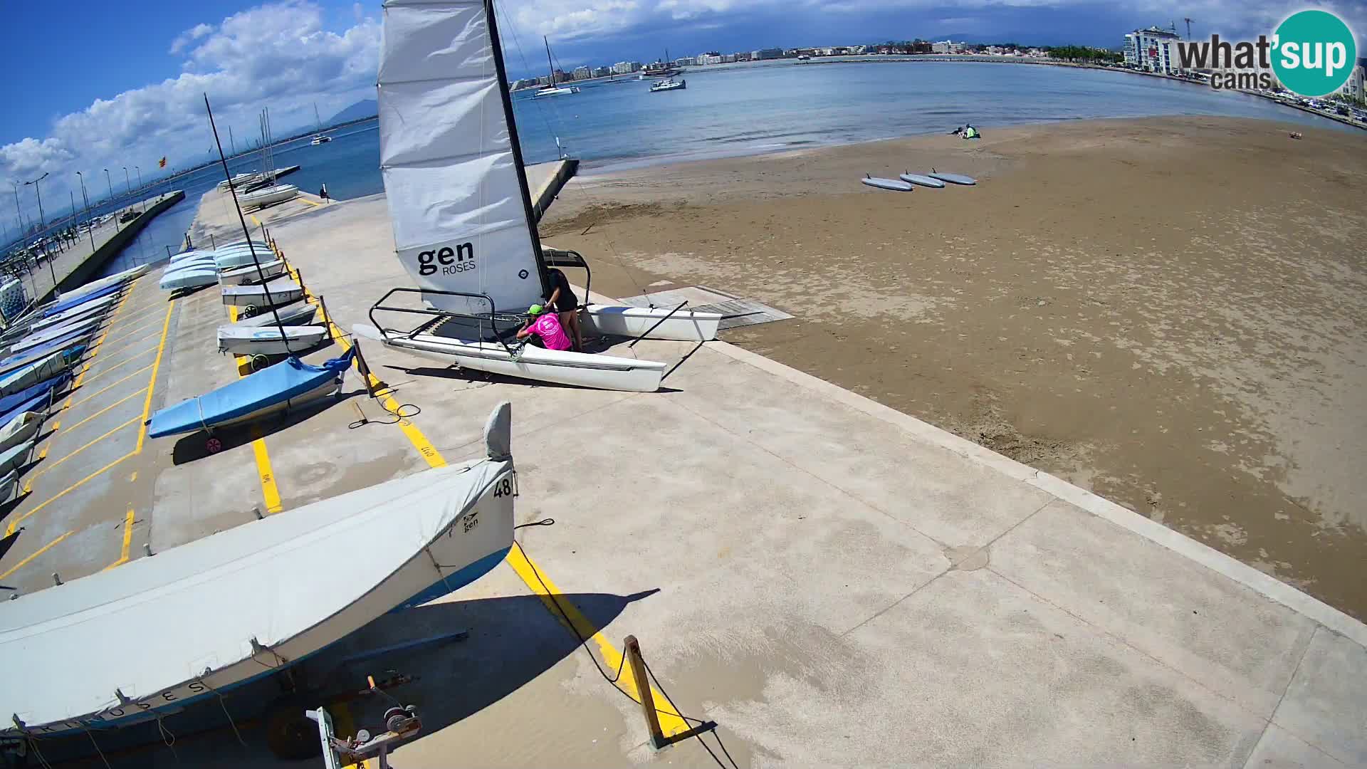 Webcam Hafen von Roses – Costa Brava – Strand La Perola