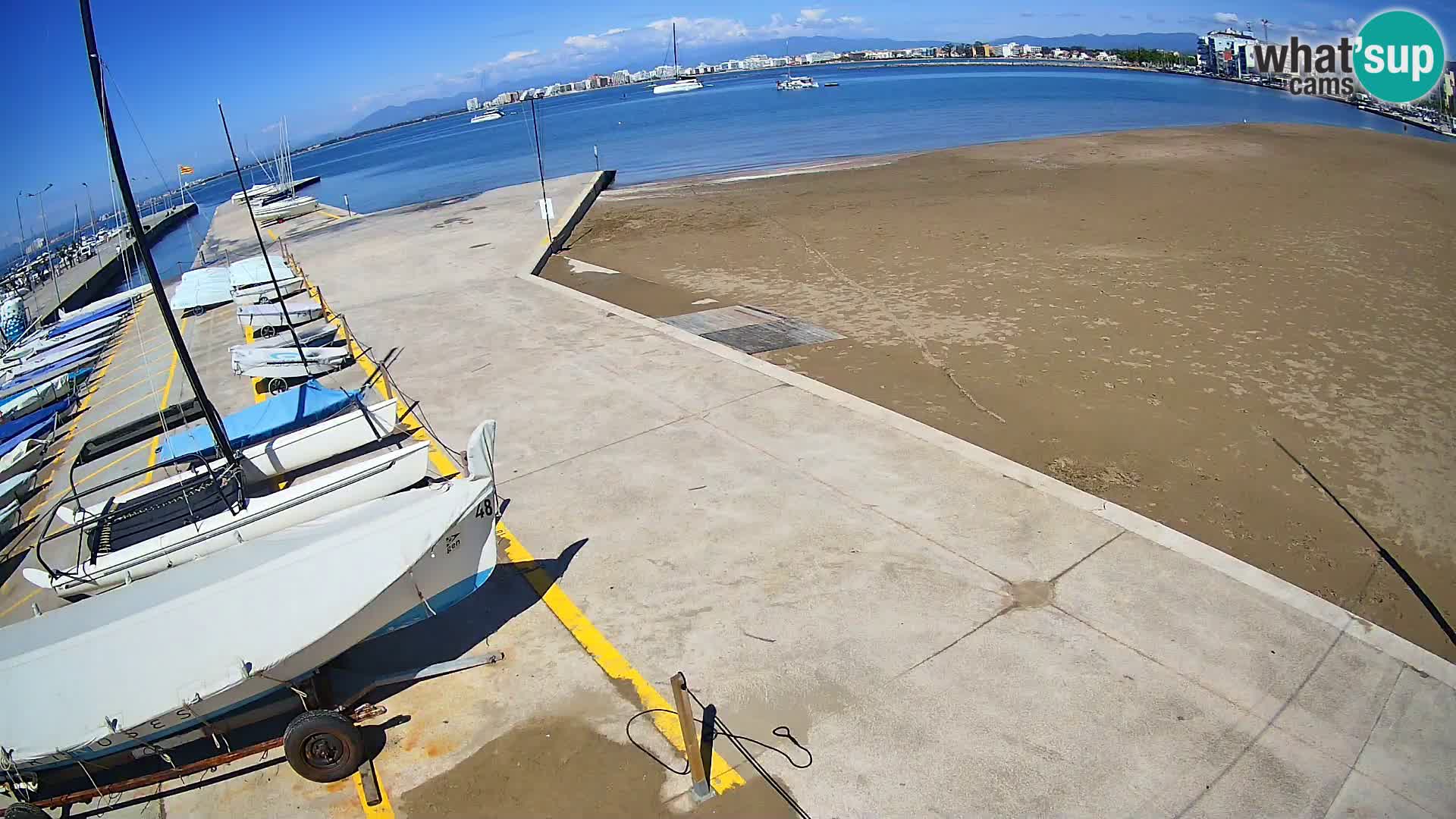 Web kamera Roses marina – Costa Brava – plaža La Perola