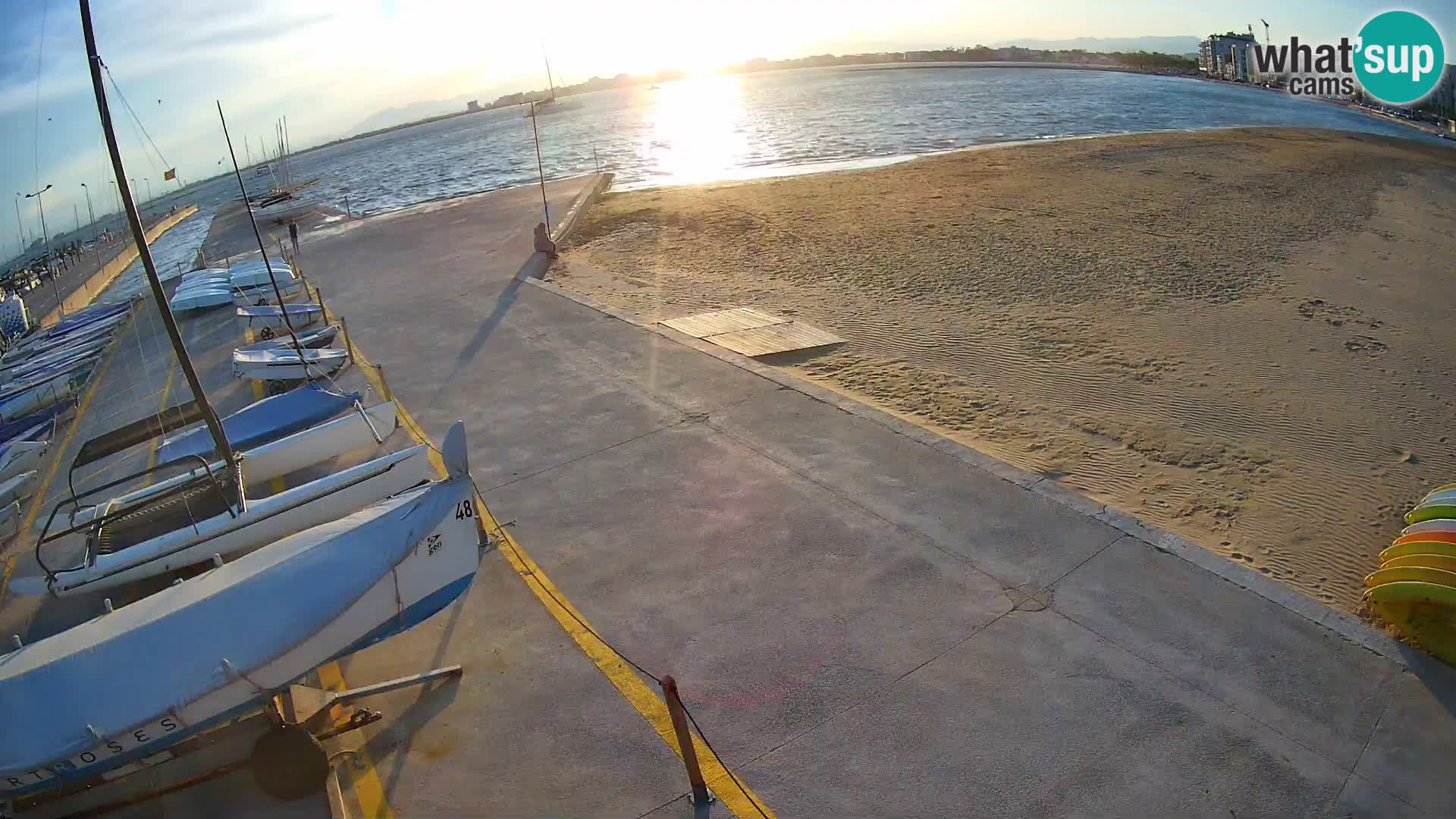 Webcam porto di Roses – Costa Brava – spiaggia La Perola