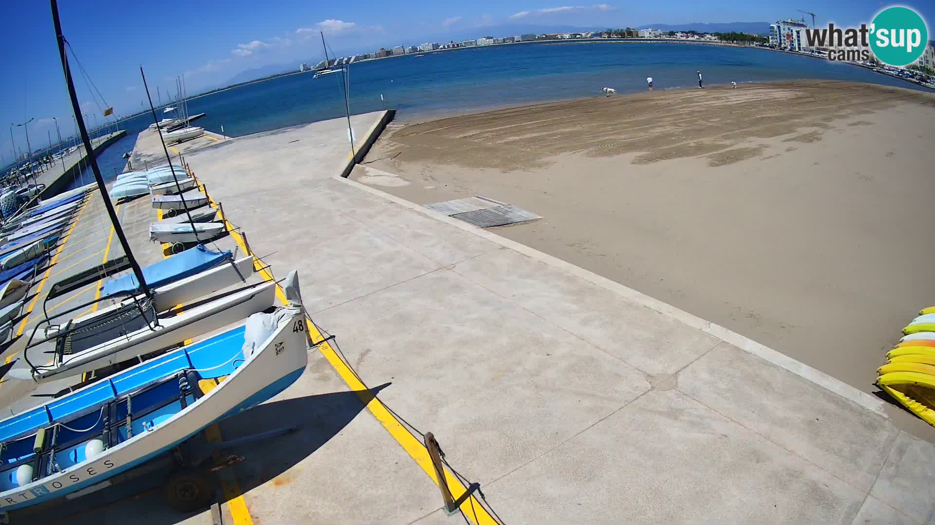 Web kamera Roses marina – Costa Brava – plaža La Perola