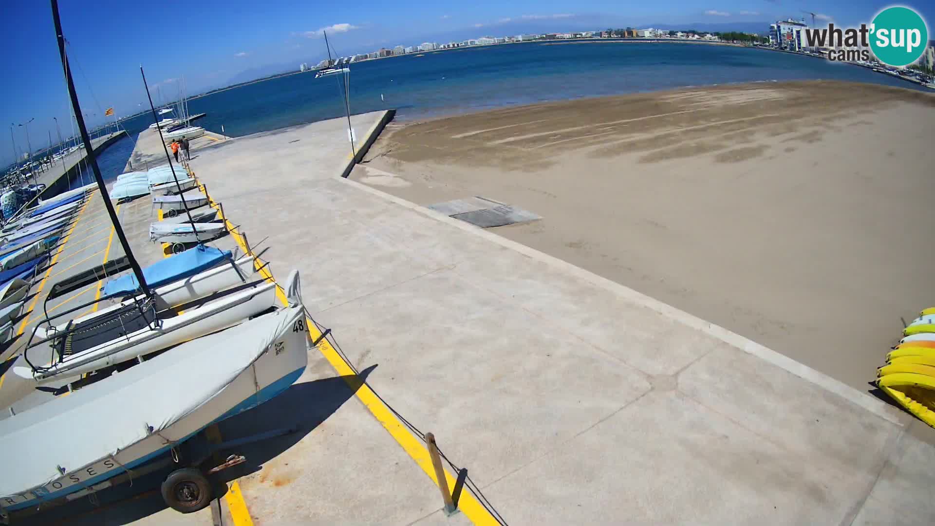 Webcam porto di Roses – Costa Brava – spiaggia La Perola