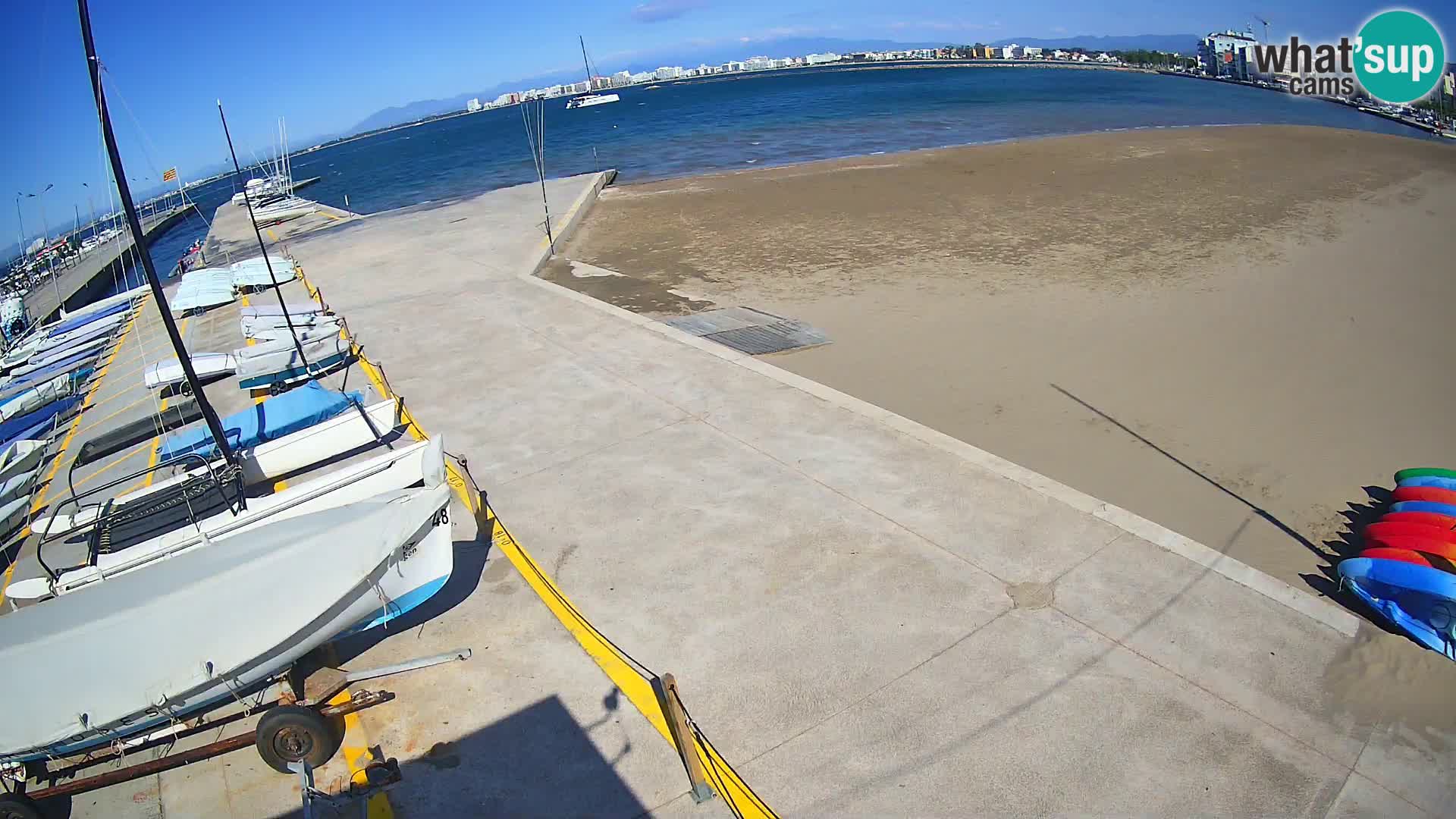 Web kamera Roses marina – Costa Brava – plaža La Perola