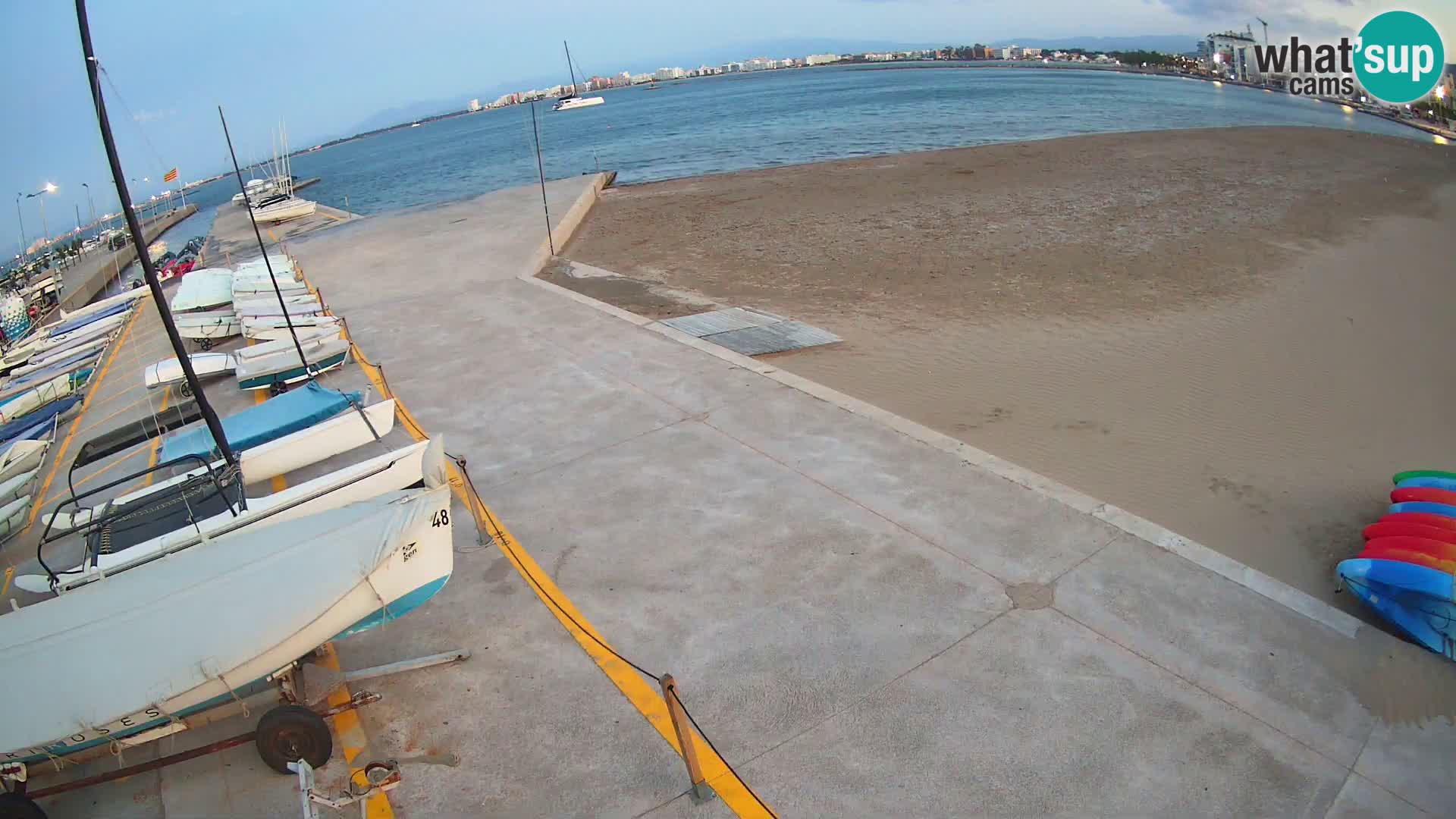 Webcam porto di Roses – Costa Brava – spiaggia La Perola