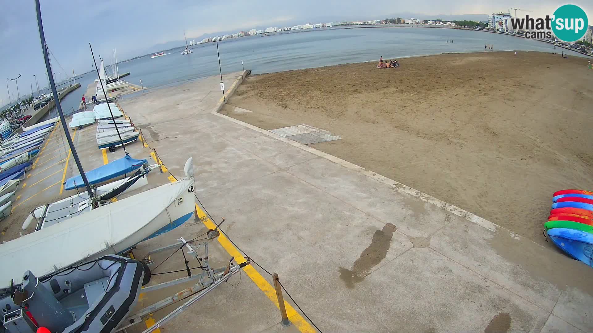 Roses webcam Port – Costa Brava – plage La Perola