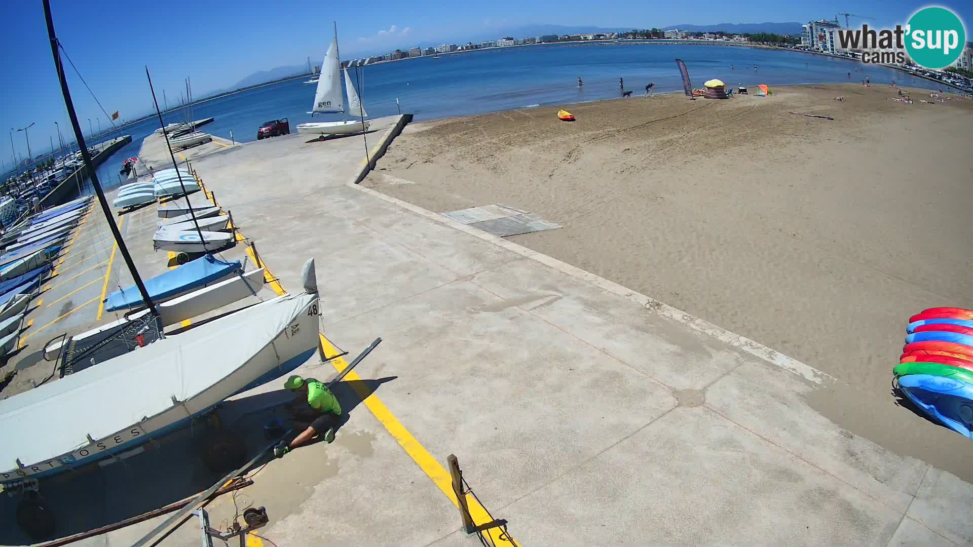 Webcam porto di Roses – Costa Brava – spiaggia La Perola