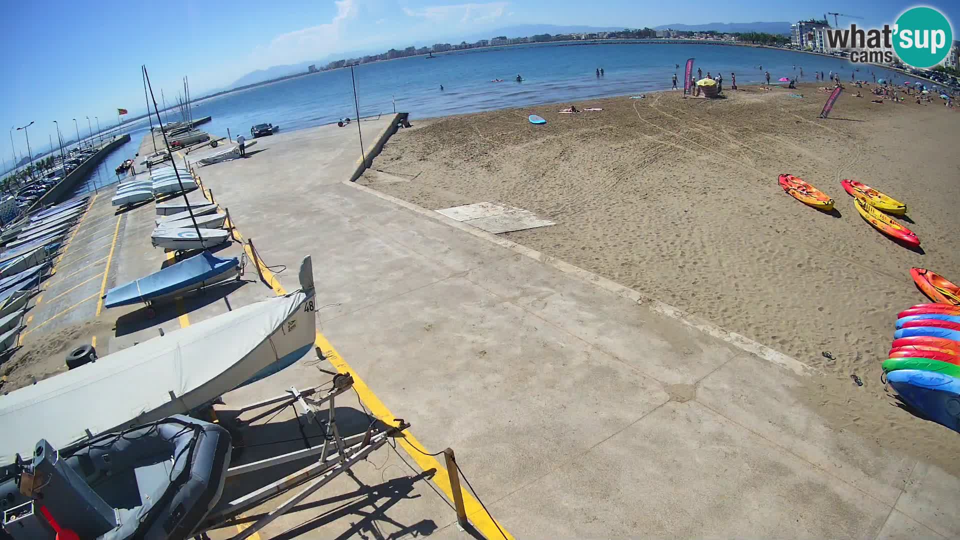 Webcam Hafen von Roses – Costa Brava – Strand La Perola