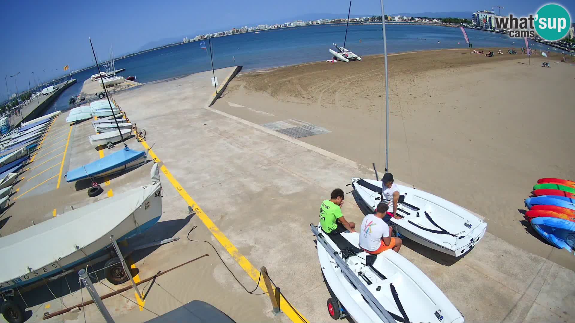 Web kamera Roses marina – Costa Brava – plaža La Perola