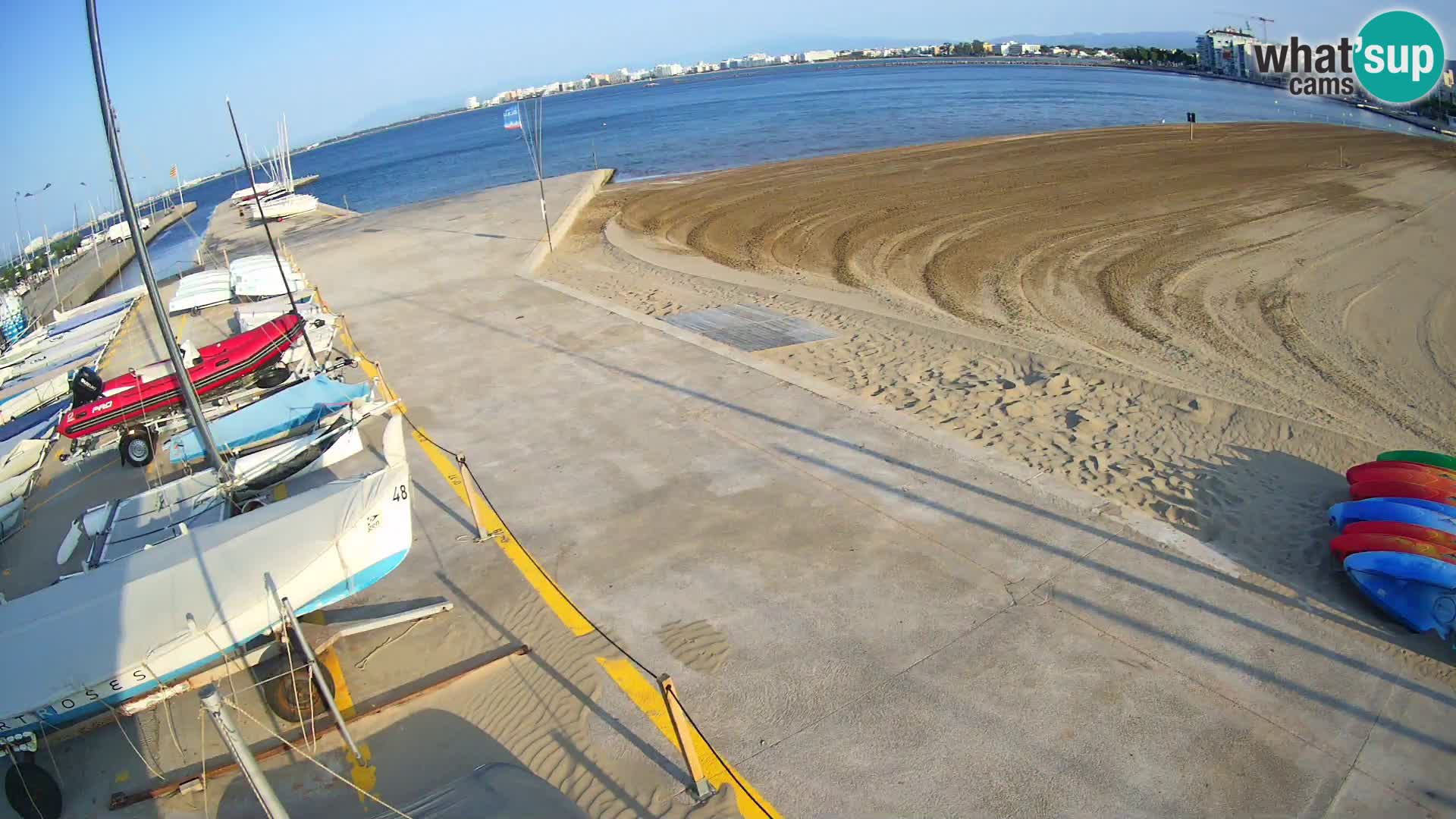 Webcam Hafen von Roses – Costa Brava – Strand La Perola