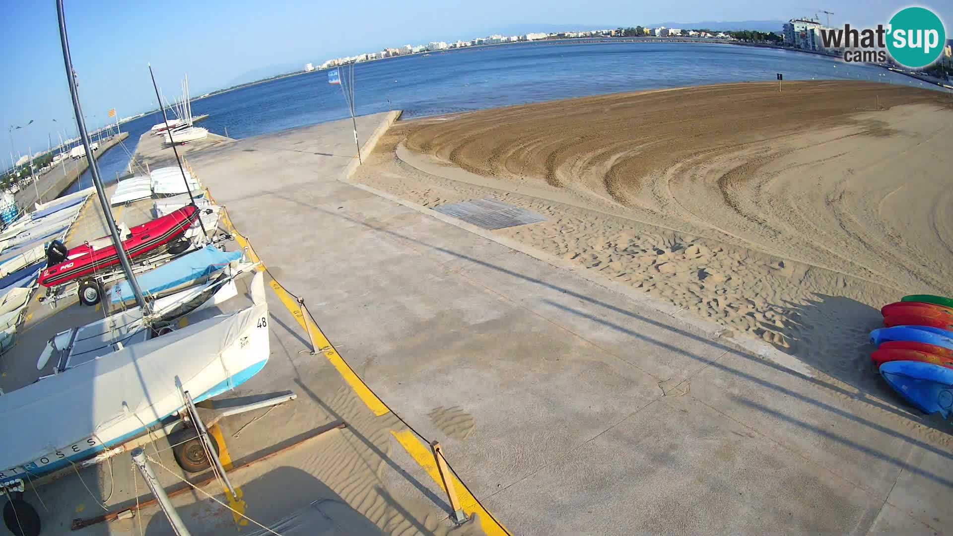 Webcam porto di Roses – Costa Brava – spiaggia La Perola