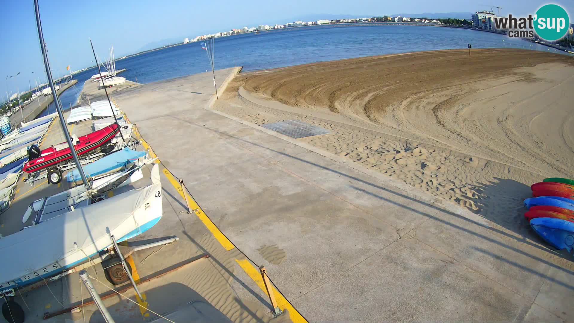 Web kamera Roses marina – Costa Brava – plaža La Perola