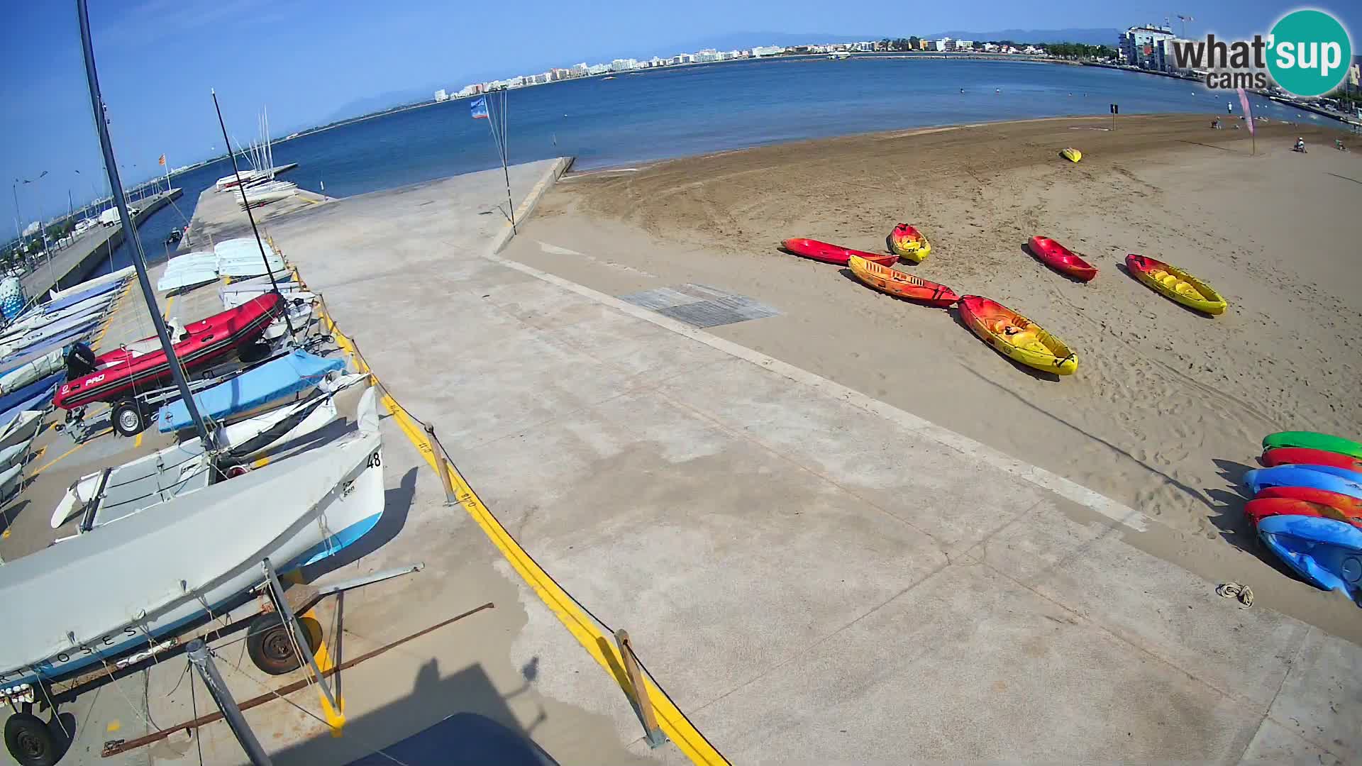 Web kamera Roses marina – Costa Brava – plaža La Perola