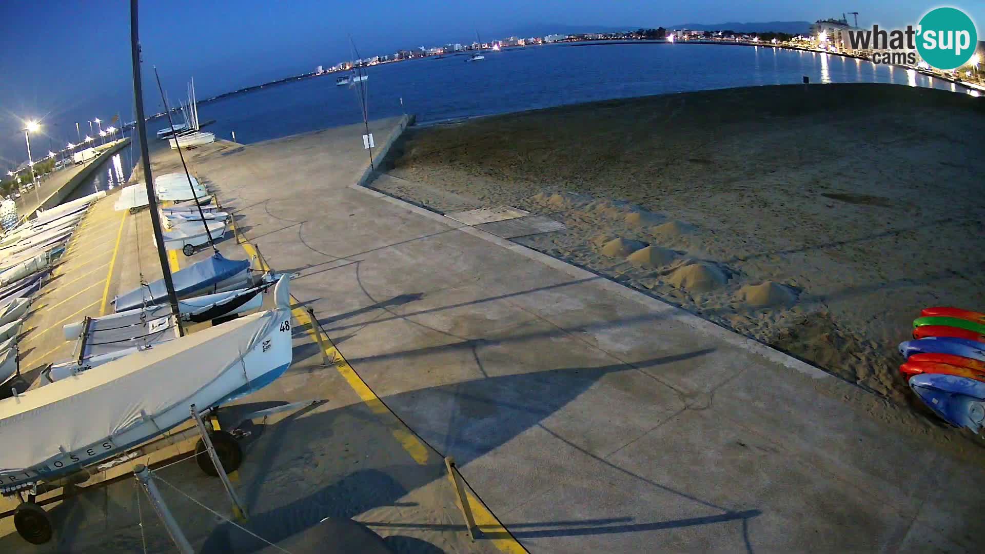 Webcam porto di Roses – Costa Brava – spiaggia La Perola